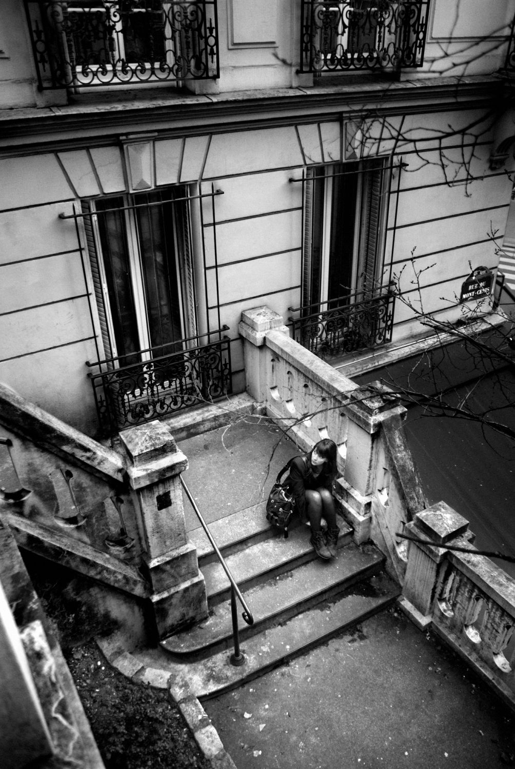 Parisiennes - Les escaliers Rue du Mont-Cenis